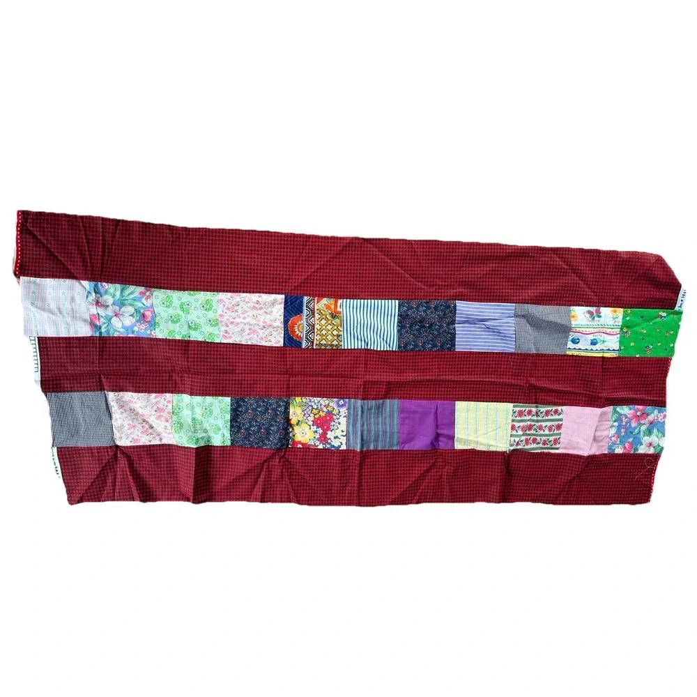 Lot x13 pieces Vintage Unfinished Quilt Tops Cotton Retro Various Sizes Charity